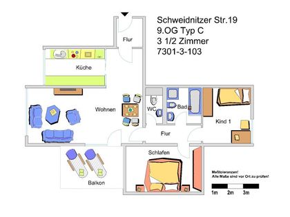 Sofort verfügbar 3 Zi KDB Wohnung Erle zentrale outlet Lage ohne Balkon