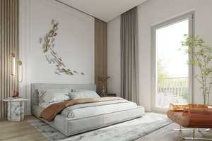 Stilvolle 2-Zimmer-Wohnung: Harmonische Proportionen im Grünen