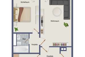 3 Zimmer, voller Style, in München-Solln zum Kaufen – Die vollständige Adresse der Immobilie erhältst du vom Anbieter., 81477 Solln, München – Vorschaubild 2