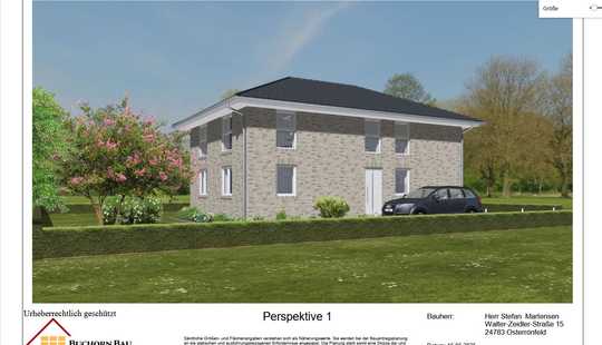 Bild von Bauen Sie doch NEU in Poppenbüttel. BUCHORN-Massivhaus biete zwei Bauplätze für eine Stadtvilla!
