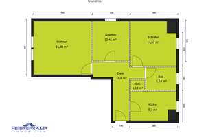 Helle 70 m² Dachgeschosswohnung mit Wannenbad in ruhiger Wohnlage – Irispfad 9, 44894 Werne, Bochum – Vorschaubild 2