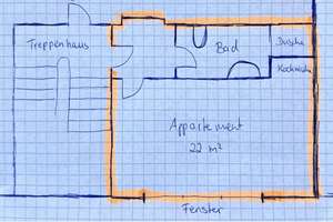 Gemütliches Appartement in Düsseldorf-Hamm in Rheinnähe,  ideal für Pendler – Die vollständige Adresse der Immobilie erhältst du vom Anbieter., 40221 Hamm, Düsseldorf – Vorschaubild 4