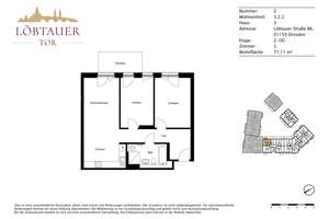 Platz für Alltag & Freizeit: 3 Zimmer mit Terrasse – Löbtauer Straße 86, 1159 Friedrichstadt, Dresden – Vorschaubild 11