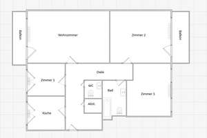 4 Zimmer-Wohnung mit zwei tollen Balkonen im Murmelbachtal  zu vermieten.
