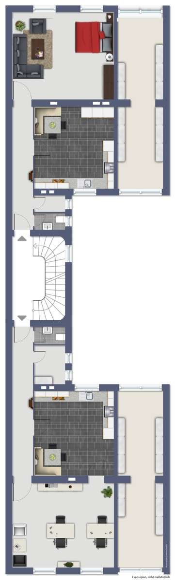 Grundriss / Skizze Vorderhaus 
