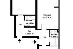 Modernisierte 2,5 Zimmer-Wohnung mit Balkon zum Innenhof in München-Lehel – Seitzstr. 12, 80538 Lehel, München – Vorschaubild 15