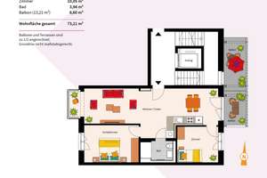 3-Zimmer-Neubauwohnung – Die vollständige Adresse der Immobilie erhältst du vom Anbieter., 69126 Rohrbach, Heidelberg – Vorschaubild 3
