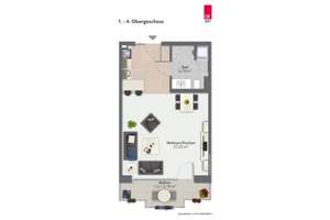 4.OG - ERSTBEZUG - Geräumiges Apartment mit EBK, Balkon, Duschbad, etc. – Bautzner Straße 57, 1099 Äußere Neustadt, Dresden – Vorschaubild 8