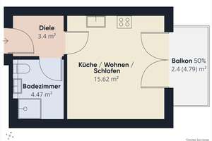 Modernes Appartement mit Balkon und hochwertiger Ausstattung – Die vollständige Adresse der Immobilie erhältst du vom Anbieter., 93049 Westenviertel, Regensburg – Vorschaubild 11
