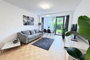„Wohnen wie im Hotel: Möbliertes Apartment mit Garten, Fitnessraum & Rezeption“ Voll möbliert  – Schreiberstraße 37, 70199 Heslach, Stuttgart – Vorschaubild 4