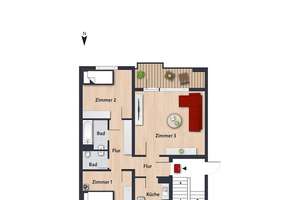 Großzügige Wohnung mit Loggia // 2.OG links – Halberstädter Str. 22, 38444 Westhagen, Wolfsburg – Vorschaubild 8