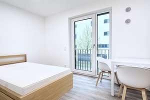 Vollmöbliertes und modernes 1-Zimmer-Appartment mit Balkon – Rosensteinstraße 33, 70191 Auf der Prag, Stuttgart – Vorschaubild 2