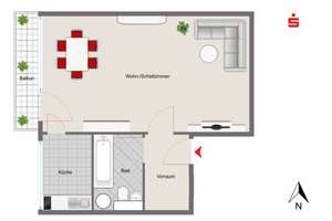 Vermietetes 1-Zimmer-Apartment im Osten von Ingolstadt – Die vollständige Adresse der Immobilie erhältst du vom Anbieter., 85055 Oberhaunstadt, Ingolstadt – Vorschaubild 2
