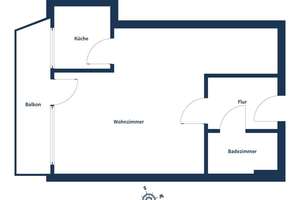 Urbanes Wohnen im Lorettoviertel mit Loggia und Tiefgaragenstellplatz in Düsseldorf – Die vollständige Adresse der Immobilie erhältst du vom Anbieter., 40221 Bilk, Düsseldorf – Vorschaubild 9