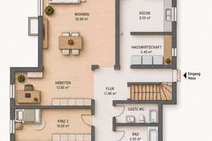 Großes Einfamilienhaus mit Einliegerwohnung und traumhaftem Garten! – 64839 Münster – Vorschaubild 18