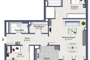 Olympia Wohn Park - ruhige moderne 3 Zimmer-Wohnung mit Loggia - U-Bahn Nähe U 3 – 80809 Am Riesenfeld, München – Vorschaubild 18
