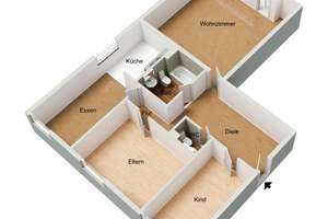 +++BEGASWEG:  3 ZIMMER WOHNUNG MIT EBK UND STELLPLATZ+++ – Begasweg 1a, 65195 Nordost, Wiesbaden – Vorschaubild 15