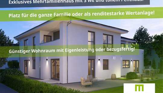 Bild von Neubau MFH mit 3 WE und exklusivem Penthaus für die ganze Familie oder als Wertanlage!