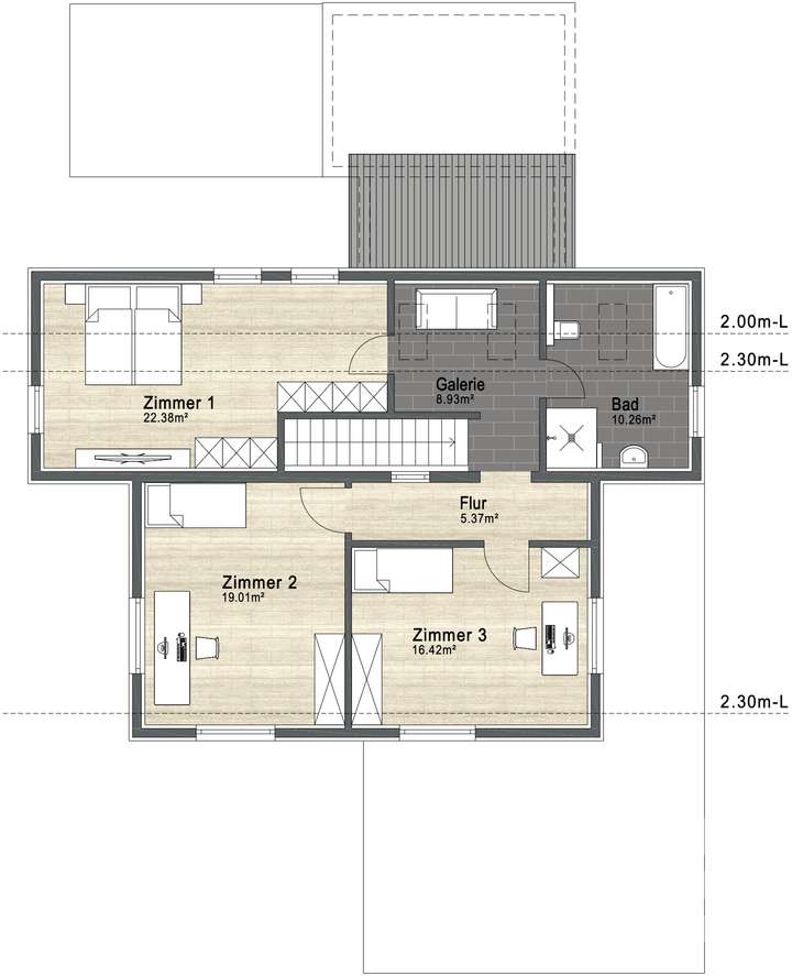 Grundriss Obergeschoss