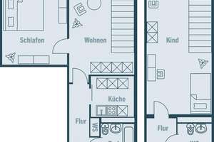 Geräumige Dreiraumwohnung – Dr.-Grosz-Str. 4, 39126 Neustädter See, Magdeburg – Vorschaubild 14