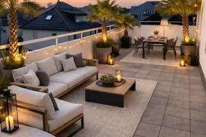 FREI! 2-Zimmer Dachterrassentraum in Trudering inkl. 30 QM großem Hobbyraum + extra Keller
