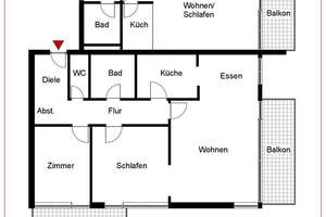 4 Zimmer-Wohnung mit angrenzendem 1 Zimmer-Appartement und Tiefgaragen-Box in S-Botnang – Die vollständige Adresse der Immobilie erhältst du vom Anbieter., 70195 Botnang-Süd, Stuttgart – Vorschaubild 8