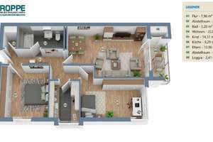 3 Zimmer, Top-Lage & Einstellplatz – östliches Ringgebiet – Die vollständige Adresse der Immobilie erhältst du vom Anbieter., 38102 Viewegsgarten-Bebelhof, Braunschweig – Vorschaubild 4