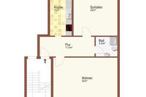 Top sanierte 2-Zimmerwohnung in der Porschestraße – Porschestraße 42, 38440 Stadtmitte (Ortsteil), Wolfsburg – Vorschaubild 6