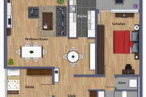 Krefeld-Verberg | Exklusive 108 m²-Eigentumswohnung mit TG, Hallenbad & Sauna - am Naturschutzgebiet – Die vollständige Adresse der Immobilie erhältst du vom Anbieter., 47802 Verberg, Krefeld – Vorschaubild 22