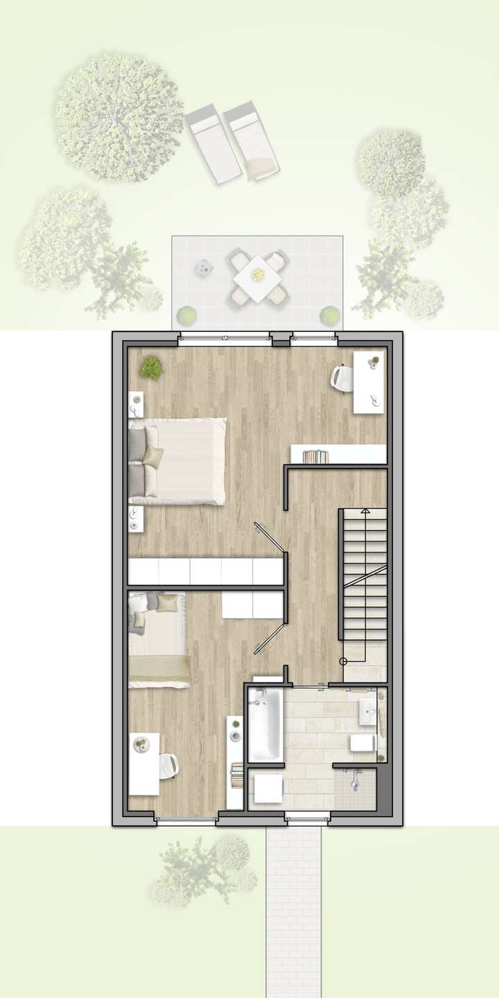 OG Grundriss V1 - VISTA-L - zw