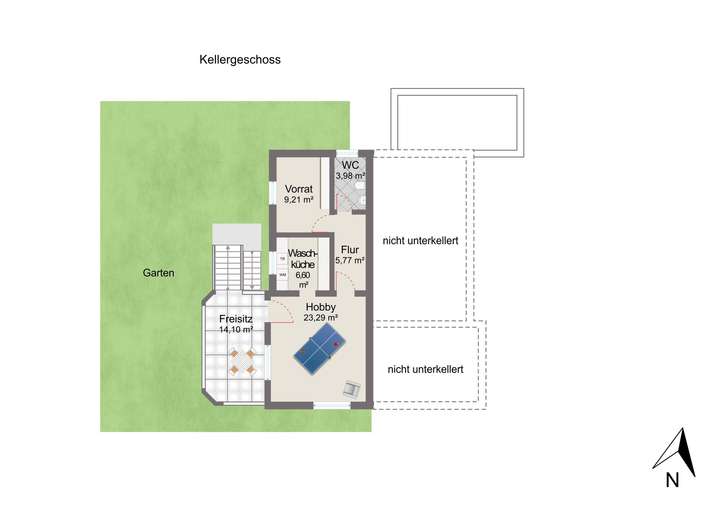 Grundrissplan Kellergeschoss