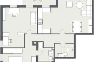 Helle und frisch renovierte 3-Zimmer-Erdgeschoss-Wohnung mit eigenem Garten – Die vollständige Adresse der Immobilie erhältst du vom Anbieter., 40883 Hösel, Ratingen – Vorschaubild 13