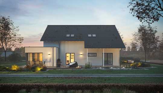 Bild von Hier wohnen zwei Familien wie in einem Doppelhaus