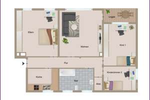 Hell & Großzügig, 4 Zimmer Eigentumswohnung mit Loggia in Mönchengladbach Wickrath – Die vollständige Adresse der Immobilie erhältst du vom Anbieter., 41189 Wickrath-Mitte, Mönchengladbach – Vorschaubild 7