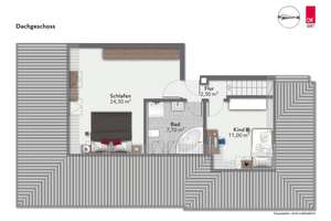 Top-Lage Dresden-Bühlau! Attraktive 3-Raum-Maisonette mit Balkon und Stellplatz - bezugsfrei! – Die vollständige Adresse der Immobilie erhältst du vom Anbieter., 1324 Bühlau/Weißer Hirsch, Dresden – Vorschaubild 3