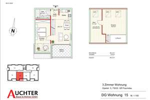 Erstbezug! 3 Zimmer Maisonette-Wohnung  mit Loggia (Wo15) – Opelstraße 5, 73035 Göppingen – Vorschaubild 5