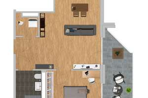 Attraktive 2-Zimmer-Wohnung mit Einbauküche und vielen Extras – Am Südufer 12, 41065 Lürrip, Mönchengladbach – Vorschaubild 9