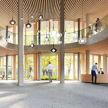 STOCK - Green Activity Roof | zentrale Lobby | großer Innenhof