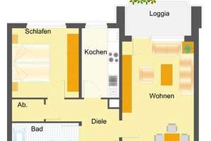 Eigene Bude gesucht? 2 Zimmer-Wohnung in Reislingen S/W mit toller Aussicht gefunden – Gerta-Overbeck-Ring 26, 38446 Reislingen, Wolfsburg – Vorschaubild 2