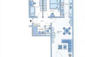 Exklusive 3-Zimmer-Wohnung mit Balkon und EBK in Wiesbaden – Die vollständige Adresse der Immobilie erhältst du vom Anbieter., 65199 Dotzheim, Wiesbaden – Vorschaubild 1