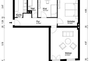 Bezugsfreie 3-Zimmer-Wohnung mit Balkon in Berlin-Wilmersdorf – Die vollständige Adresse der Immobilie erhältst du vom Anbieter., 10709 Halensee, Berlin – Vorschaubild 12