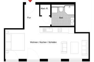 Smartes Wohnen auf 40 m²: 1-Zimmer-Erstbezug mit Top-Ausstattung – perfekt für Pendler – Außer der Schleifmühle 4, 28203 Ostertor, Bremen – Vorschaubild 4