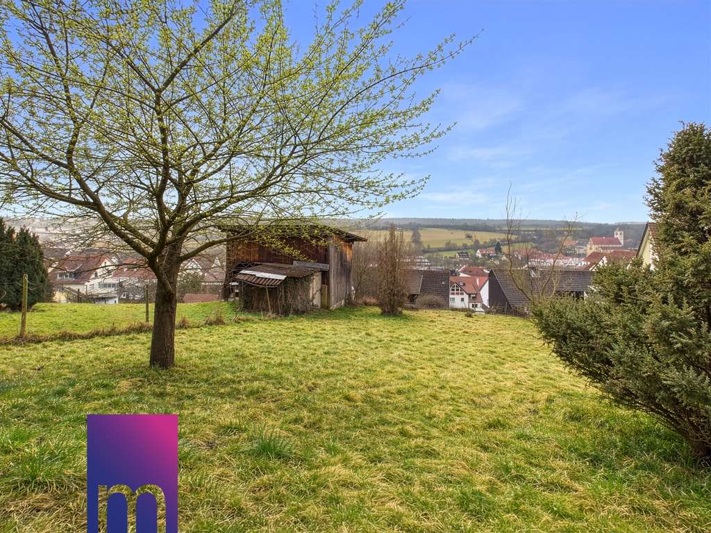 Immobilie in Denkendorf - Raumwunder! Freistehendes 2-Fam.-Haus mit großer Scheune/Werkstatt, tollem Grundstück und Weitblick - Bild 1