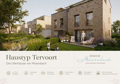 HAUSTYP TERVOORT - Exklusives Wohnen am Moersbach | 151 m² | Keller | Dachterrasse