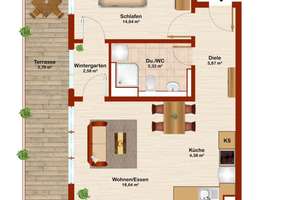 2-Zimmer Wohnung im 1. OG in Fellbach mit Wintergarten und 2 Terrassen – Friedrich-List-Str. 10, 70736 Fellbach – Vorschaubild 10