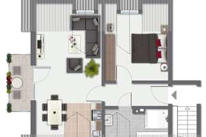 Moderne 2-Zimmer-DG-Wohnung im Grünen mit Süd-Balkon und EBK in Allach – Die vollständige Adresse der Immobilie erhältst du vom Anbieter., 80999 Untermenzing, München – Vorschaubild 12