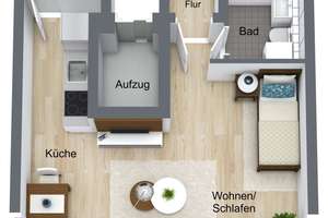 Attraktive 1-Zimmer-Wohnung mit Tiefgaragenstellplatz – Grombühlstraße 53, 97080 Grombühl, Würzburg – Vorschaubild 6