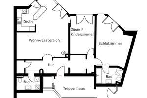 Stilvolle 3-Zimmer-Wohnung mit eigenem Garten in Bilk – 40223 Bilk, Düsseldorf – Vorschaubild 11