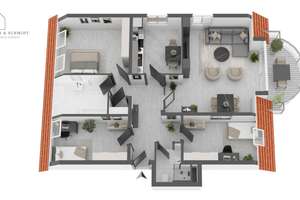 „4-Zimmer-Eigentumswohnung | 97 m² | Balkon | Aufzug | Tiefgarage | Heller Grundriss“ – Die vollständige Adresse der Immobilie erhältst du vom Anbieter., 47829 Uerdingen, Krefeld – Vorschaubild 16