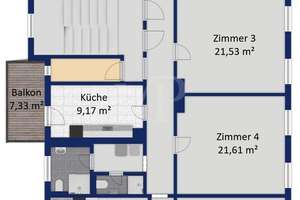 VON POLL | Teilmöblierte 6-Zi-Wohnung - ideal für Firmen, Projektteams od. Mitarbeiter, WG geeignet! – Die vollständige Adresse der Immobilie erhältst du vom Anbieter., 90763 Südstadt Industriegebiet, Fürth – Vorschaubild 23